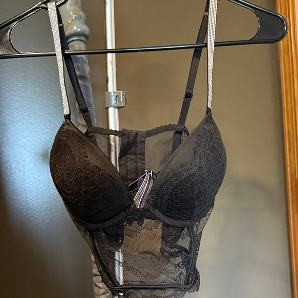 Victoria's Secret Black Lace Bustier